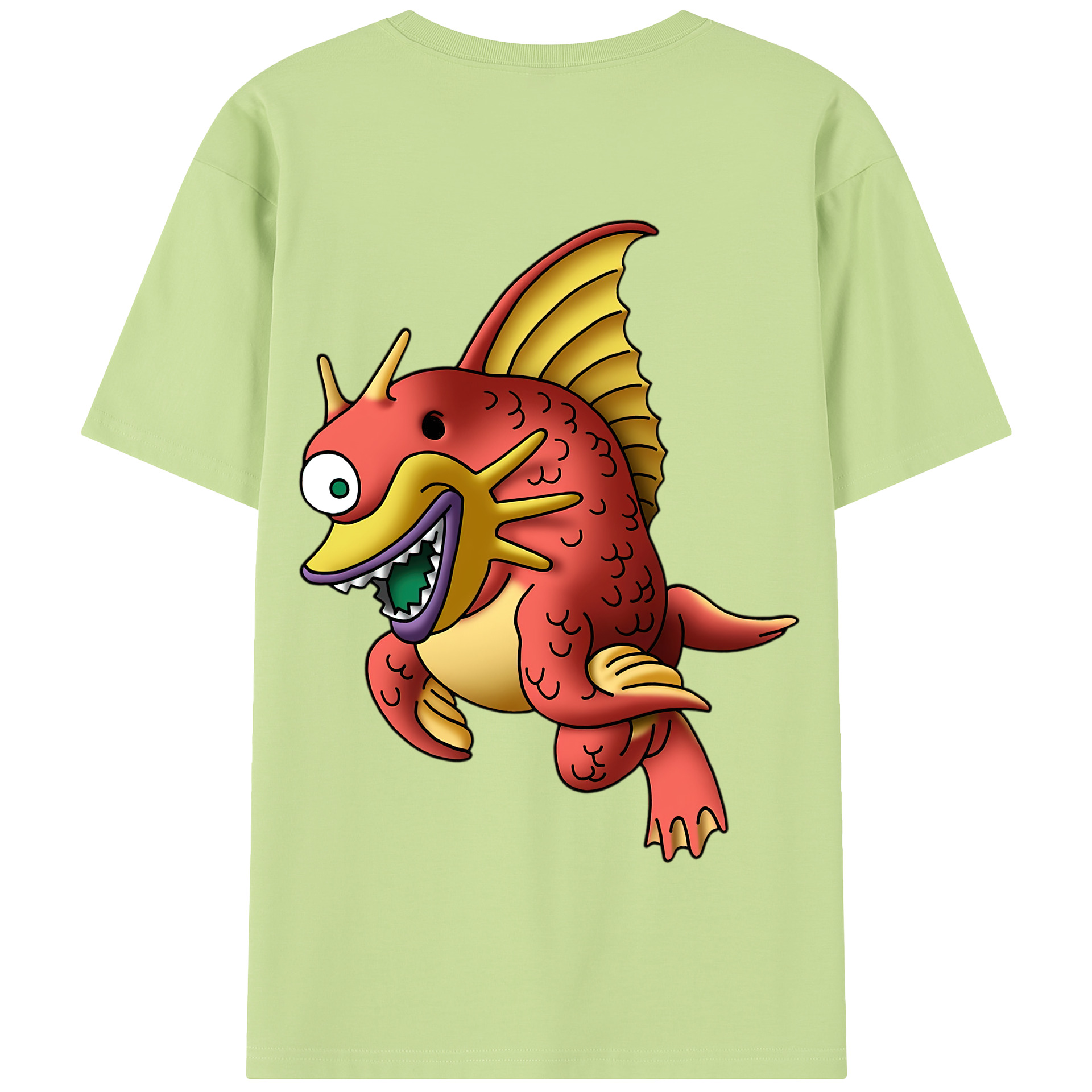（画像用） ドラゴンクエスト Doragon Kuesuto Dragon Quest 綿100％半袖Tシャツ（背面プリント）